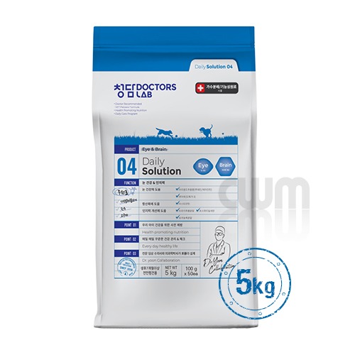 청담닥터스랩 데일리솔루션04 사료 아이&브레인5kg