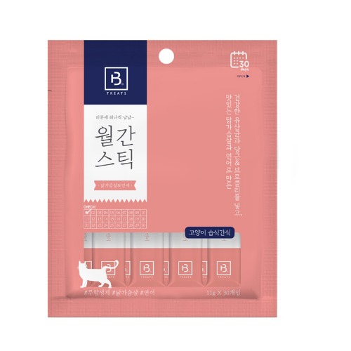 브리더랩 월간스틱(닭가슴살&연어)30p