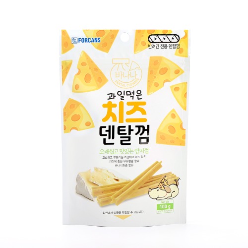 포켄스 치즈덴탈껌(바나나)100g