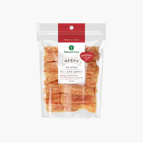 네츄럴코어 천연 치킨소프트슬라이스180g