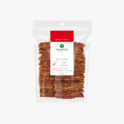 네츄럴코어 천연 오리슬라이스180g