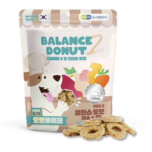 멍냥빌리지 밸런스도넛(채소&오리)100g