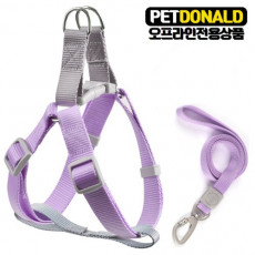 펫도널드 독 마카롱하네스세트-퍼플(M)