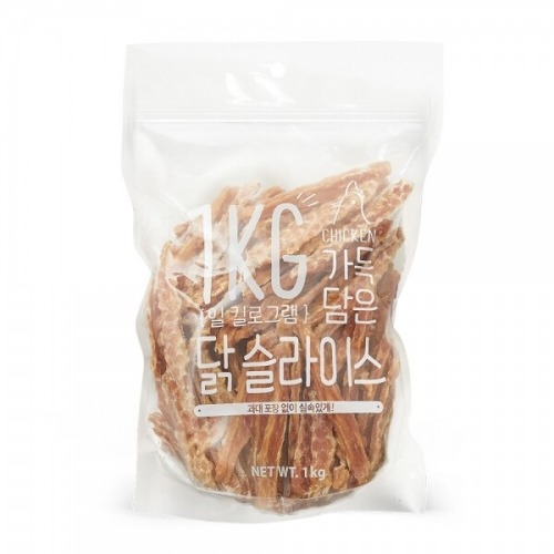 슈퍼츄 가득담은닭가슴살슬라이스1kg
